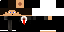 Minecraft skin texture, 64x32 legacy pixels