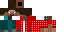 Minecraft skin texture, 64x32 legacy pixels