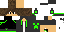 Minecraft skin texture, 64x32 legacy pixels