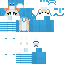 Minecraft skin texture, 64x64 pixels