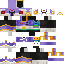 Minecraft skin texture, 64x64 pixels