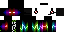 Minecraft skin texture, 64x32 legacy pixels