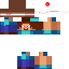 Minecraft skin texture, 64x64 pixels