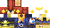 Minecraft skin texture, 64x32 legacy pixels