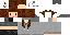 Minecraft skin texture, 64x32 legacy pixels