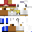 Minecraft skin texture, 64x64 pixels