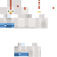 White Minecraft skin texture, 64x64 pixels
