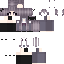 Gray Minecraft skin texture, 64x64 pixels
