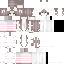 Gray Minecraft skin texture, 64x64 pixels