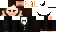 Black Minecraft skin texture, 64x32 legacy pixels