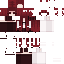 Red Minecraft skin texture, 64x64 pixels