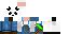 Minecraft skin texture, 64x32 legacy pixels