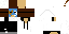 Minecraft skin texture, 64x32 legacy pixels