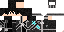 Minecraft skin texture, 64x32 legacy pixels