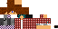 Minecraft skin texture, 64x32 legacy pixels