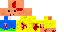 Minecraft skin texture, 64x32 legacy pixels