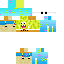 Minecraft skin texture, 64x64 pixels
