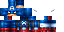 Minecraft skin texture, 64x32 legacy pixels