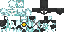 Minecraft skin texture, 64x32 legacy pixels