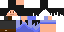 Minecraft skin texture, 64x32 legacy pixels