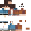 Minecraft skin texture, 64x64 pixels