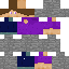 Minecraft skin texture, 64x64 pixels