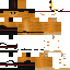 Brown orange Minecraft skin texture, 64x64 pixels