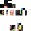 Minecraft skin texture, 64x64 pixels