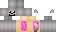 Orange pink Minecraft skin texture, 64x32 legacy pixels