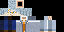 Minecraft skin texture, 64x32 legacy pixels