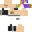 Minecraft skin texture, 64x64 pixels