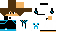 Minecraft skin texture, 64x32 legacy pixels