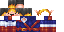 Minecraft skin texture, 64x32 legacy pixels