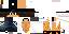 Minecraft skin texture, 64x32 legacy pixels