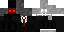 Minecraft skin texture, 64x32 legacy pixels