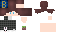 Minecraft skin texture, 64x32 legacy pixels