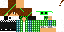 Minecraft skin texture, 64x32 legacy pixels