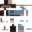 Minecraft skin texture, 64x64 pixels