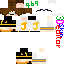Minecraft skin texture, 64x64 pixels