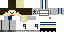 Minecraft skin texture, 64x32 legacy pixels