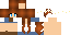 Minecraft skin texture, 64x32 legacy pixels