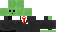 Minecraft skin texture, 64x32 legacy pixels