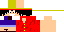 Minecraft skin texture, 64x32 legacy pixels