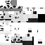 White Minecraft skin texture, 64x64 pixels