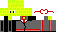 Minecraft skin texture, 64x32 legacy pixels