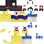 Minecraft skin texture, 64x64 pixels
