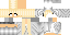 Minecraft skin texture, 64x32 legacy pixels