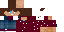Minecraft skin texture, 64x32 legacy pixels