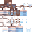 Minecraft skin texture, 64x64 pixels