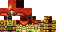 Brown yellow Minecraft skin texture, 64x32 legacy pixels
